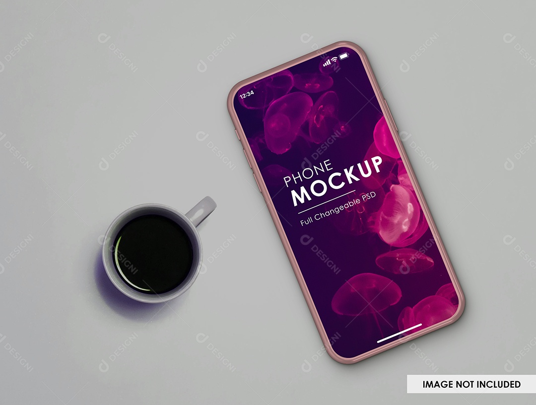 Mockup Phone Logotipo PSD Editável