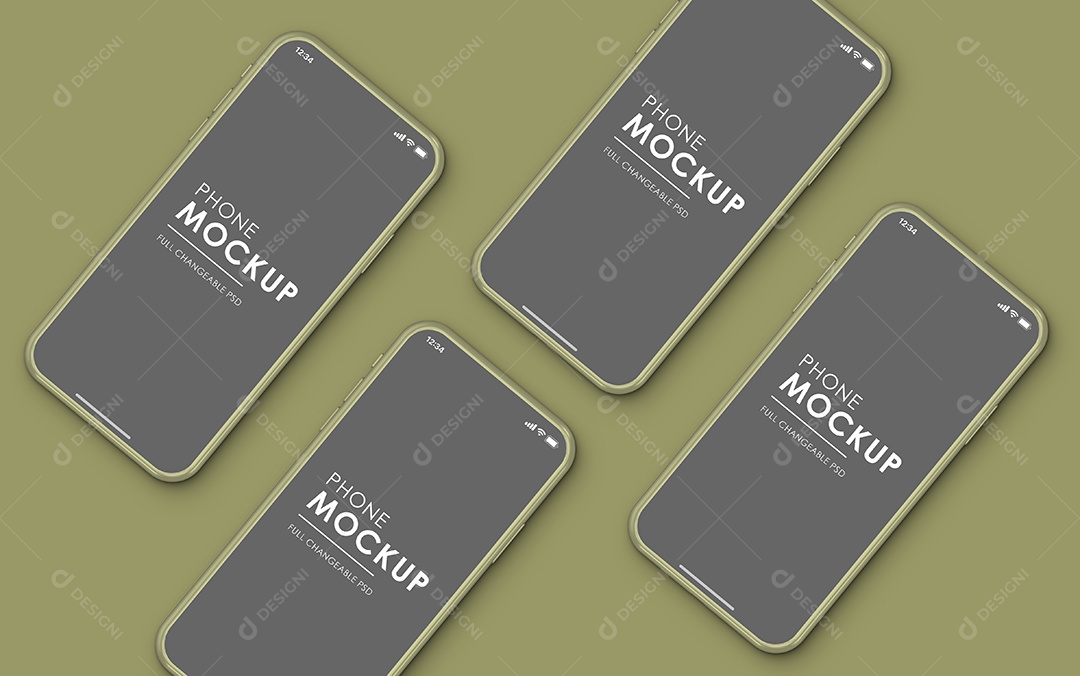 Mockup Phone Logotipo PSD Editável