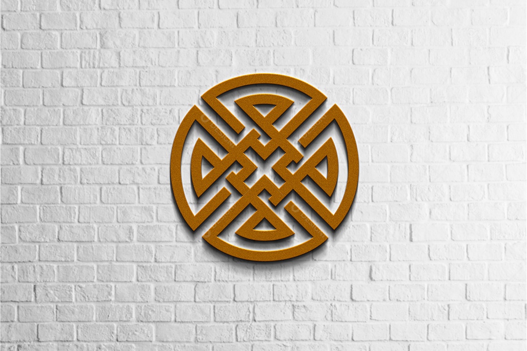 Logo Mockup Efeito 3D PSD