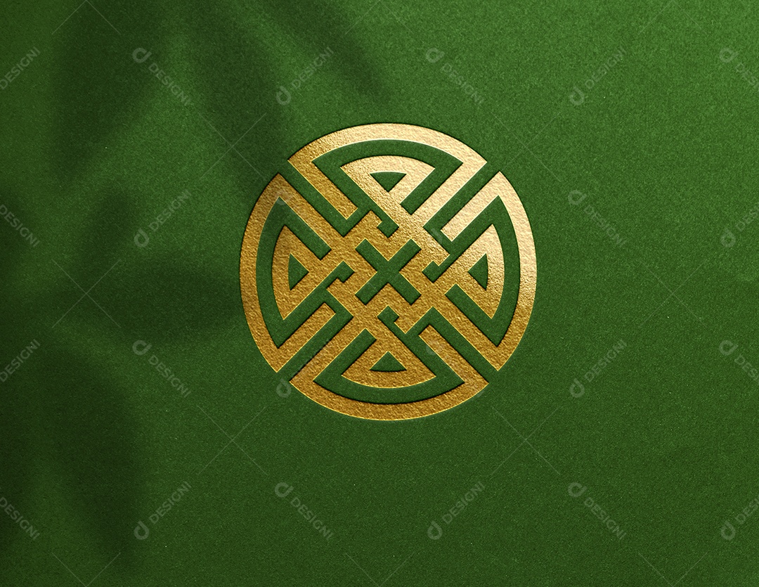 Logo Mockup Efeito 3D PSD