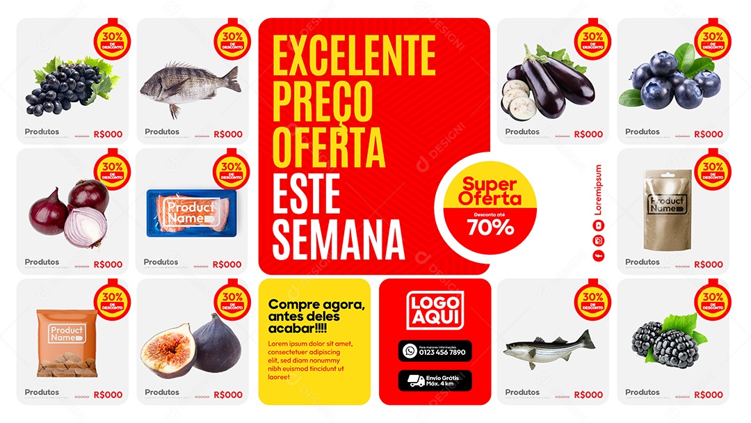 Social Media Banner Template Excellent Price Offer EPS Editable