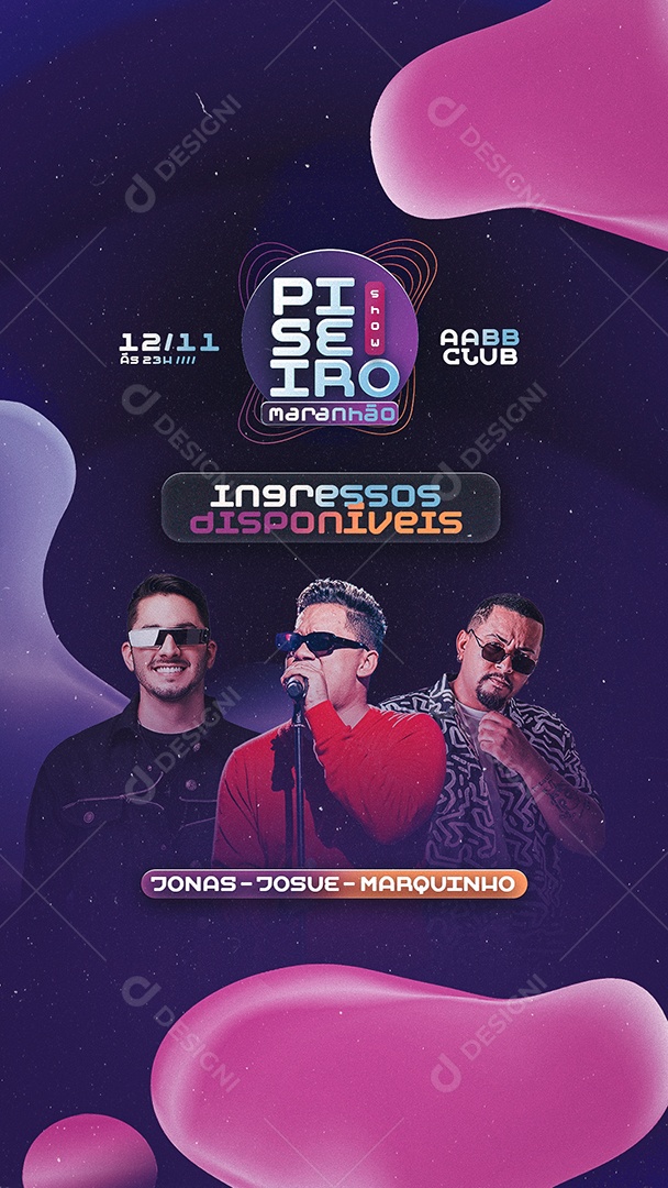 Flyer Agenda Semanal Peseiro Maranhão Social Media PSD Editável