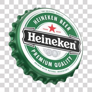 Tampa de Garrafa da Heineken Elemento 3D PNG Transparente