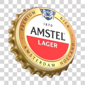 Tampa de Garrafa da Amstel Elemento 3D PNG Transparente