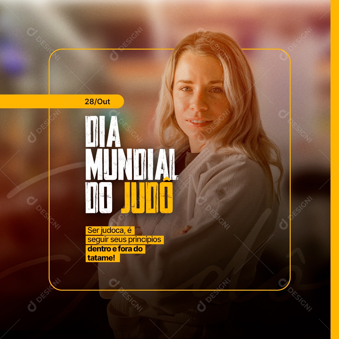 Ser Judoca é Seguir Seus Princípios Dentro e Fora do Tatame Dia Mundial do Judô Social Media PSD Editável