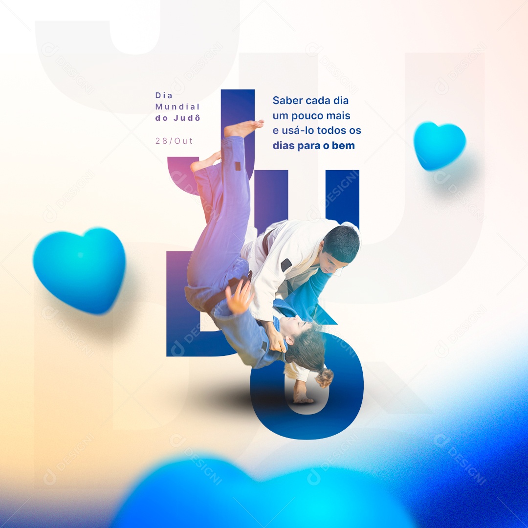 Saber Cada Dia um Pouco Mais Dia Mundial do Judô Social Media PSD Editável