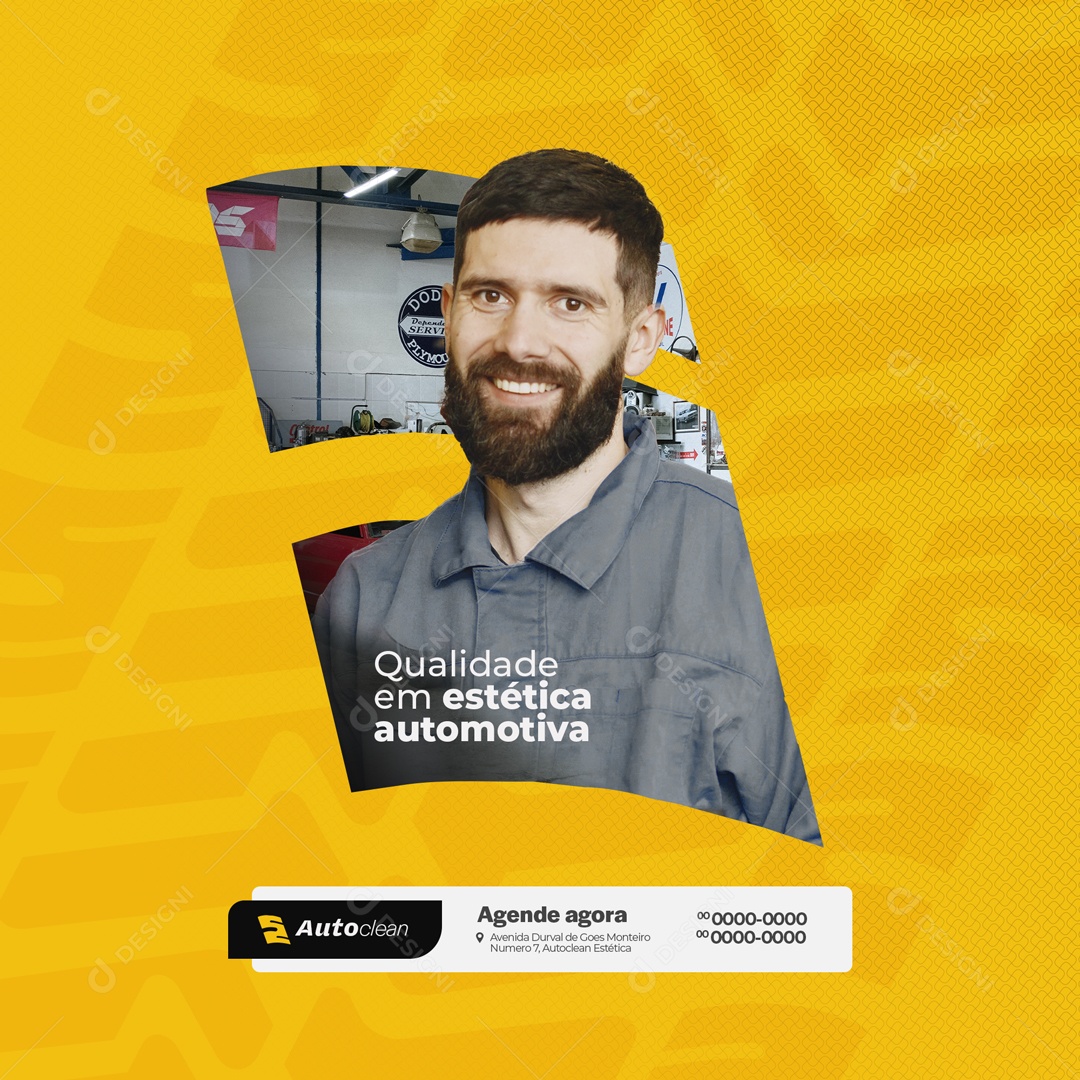 Qualidade em Estética Automotiva Social Media PSD Editável