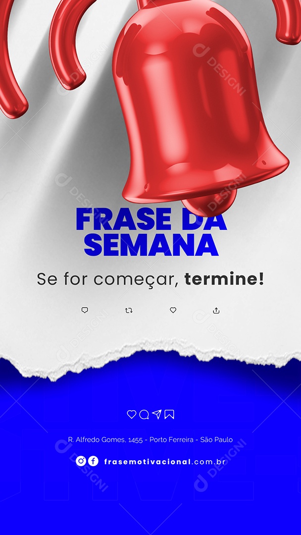 Se For Começar Termine Frase Motivacional Social Media PSD Editável