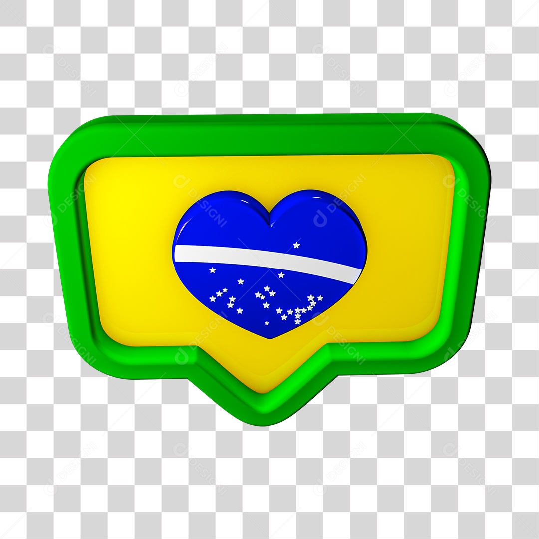 Like Emoji Brasil PNG Transparente