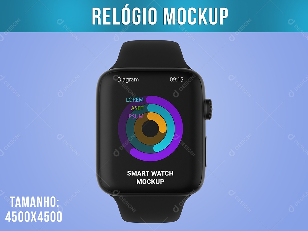 Relógio Mockup Smart Watch PSD