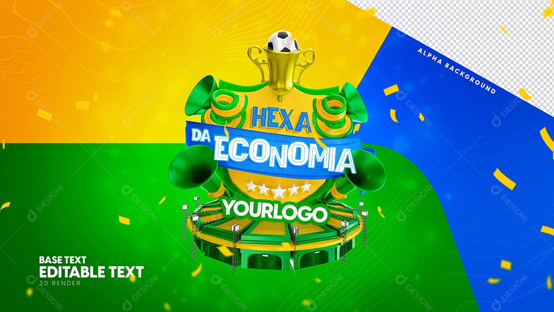 Selo 3D Para Composição Seleção De Ofertas PSD