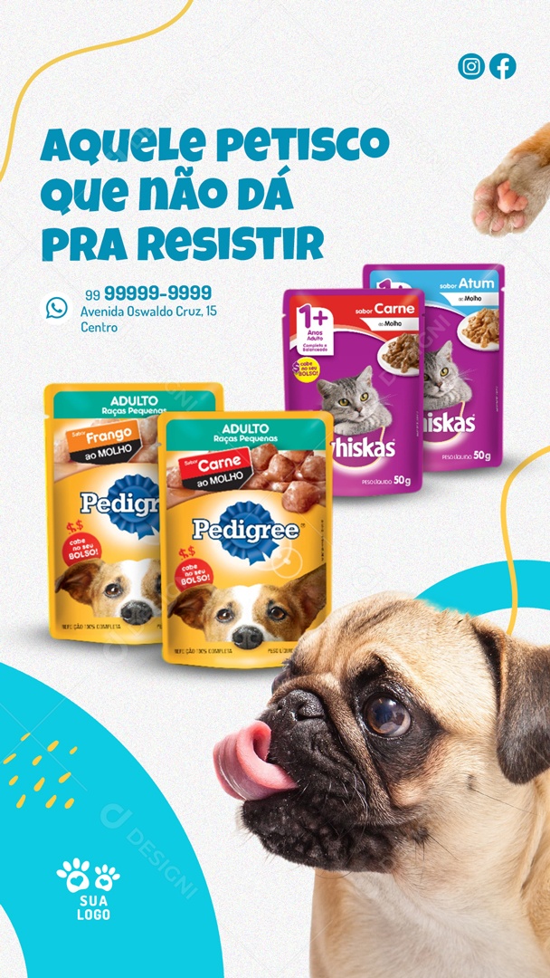 Aquele Petisco Que Não Dá Pra Resistir Social Media PSD Editável