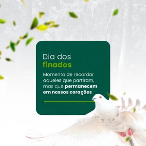 Dia de Finados 02 de Novembro Momento de Recordar Aqueles que Partiram Social Media PSD Editável