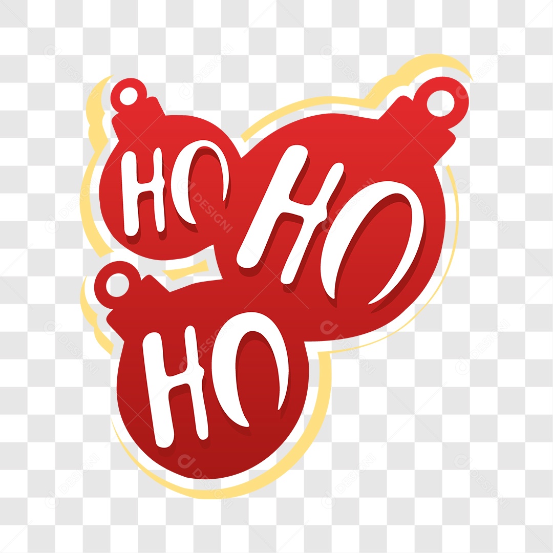 Lettering Ho! Ho! Ho! EPS + PNG
