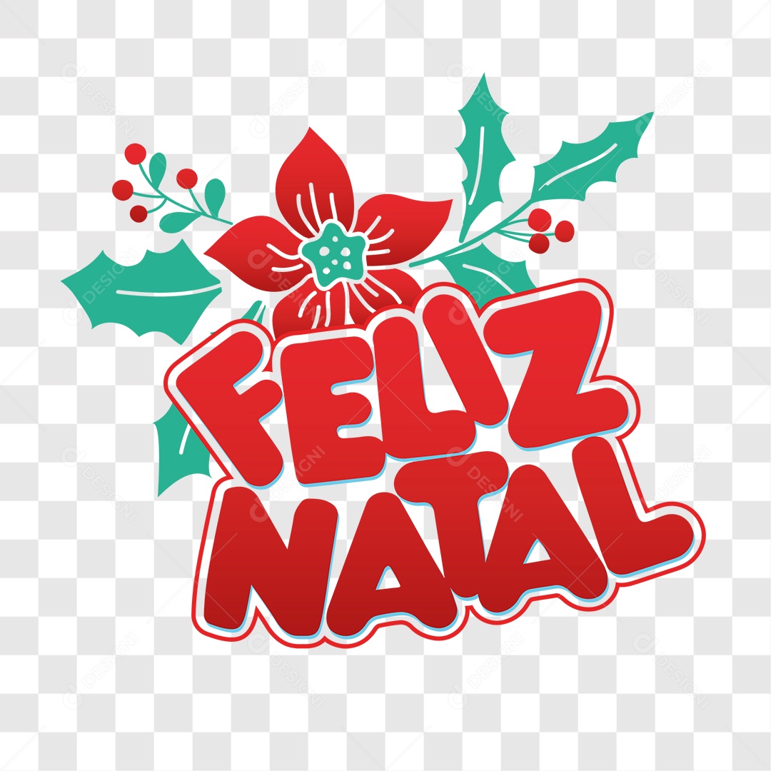 Lettering Feliz Natal EPS + PNG