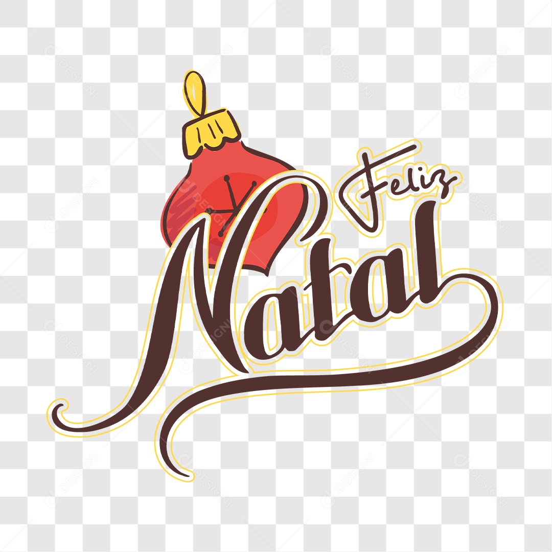 Lettering Feliz Natal EPS + PNG