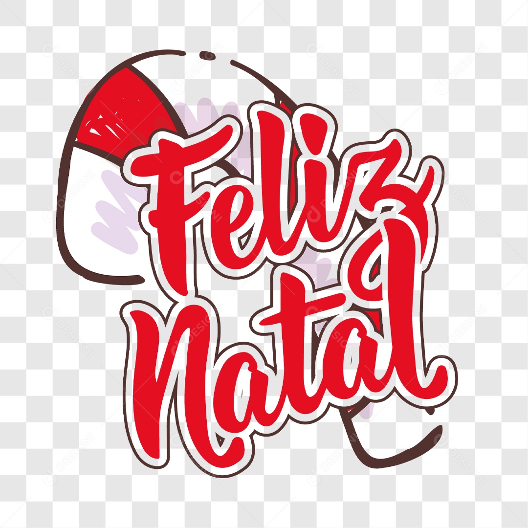 Lettering Feliz Natal EPS + PNG