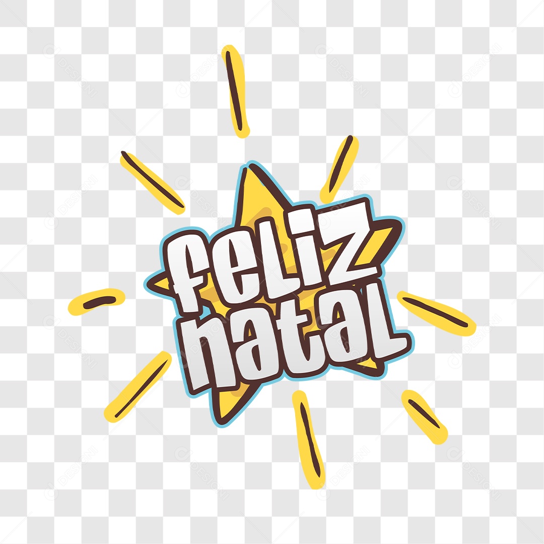 Lettering Feliz Natal EPS + PNG