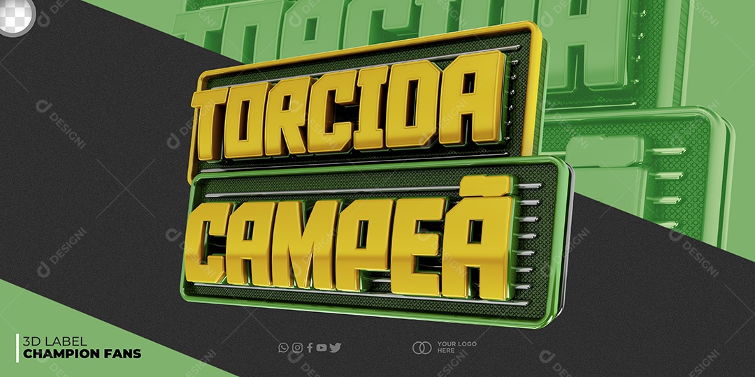 SELO 3D TORCIDA CAMPEÃ COPA DO MUNDO QATAR 2022 (3)