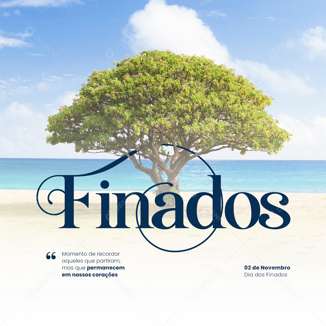 Dia de Finados 02 de Novembro Momento de Recordar Aqueles que Partiram Social Media PSD Editável