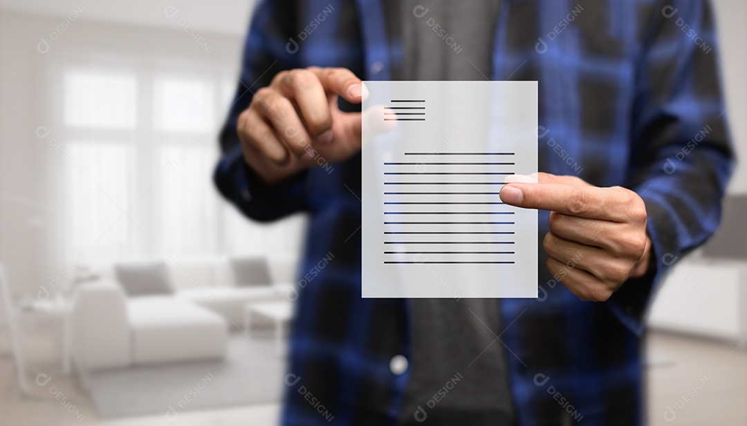 Documento digital on-line Assinatura eletrônica, escritório sem papel de gerenciamento