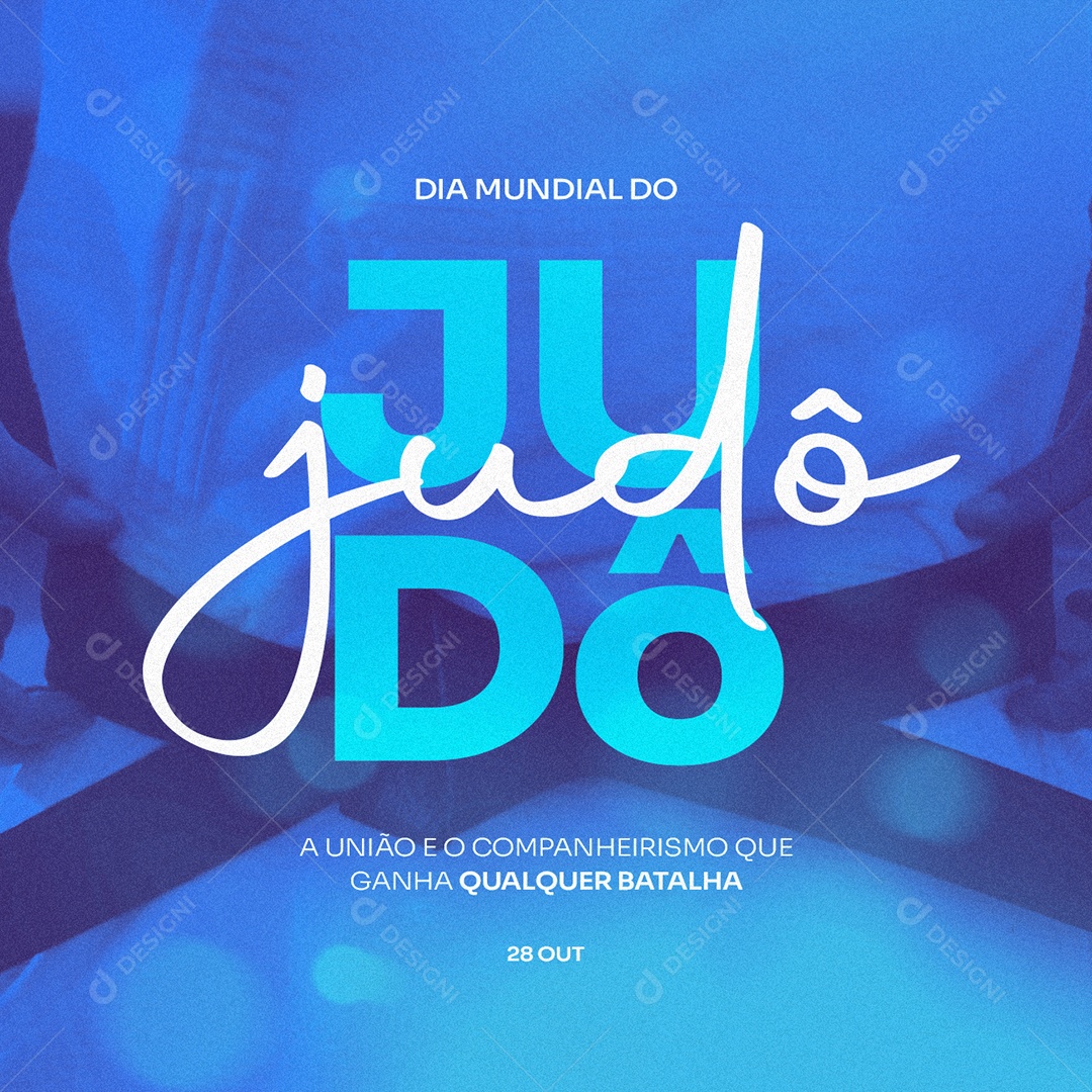 Social Media A União e o Companheirismo Dia Mundial do Judô PSD Editável