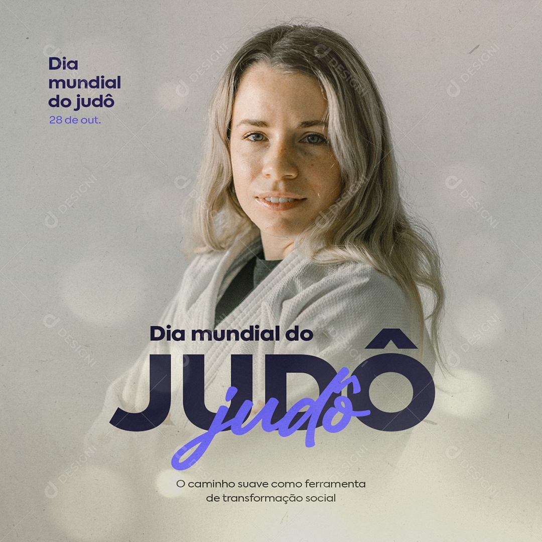 O Caminho Suave Como Ferramenta Dia Mundial do Judô Social Media PSD Editável