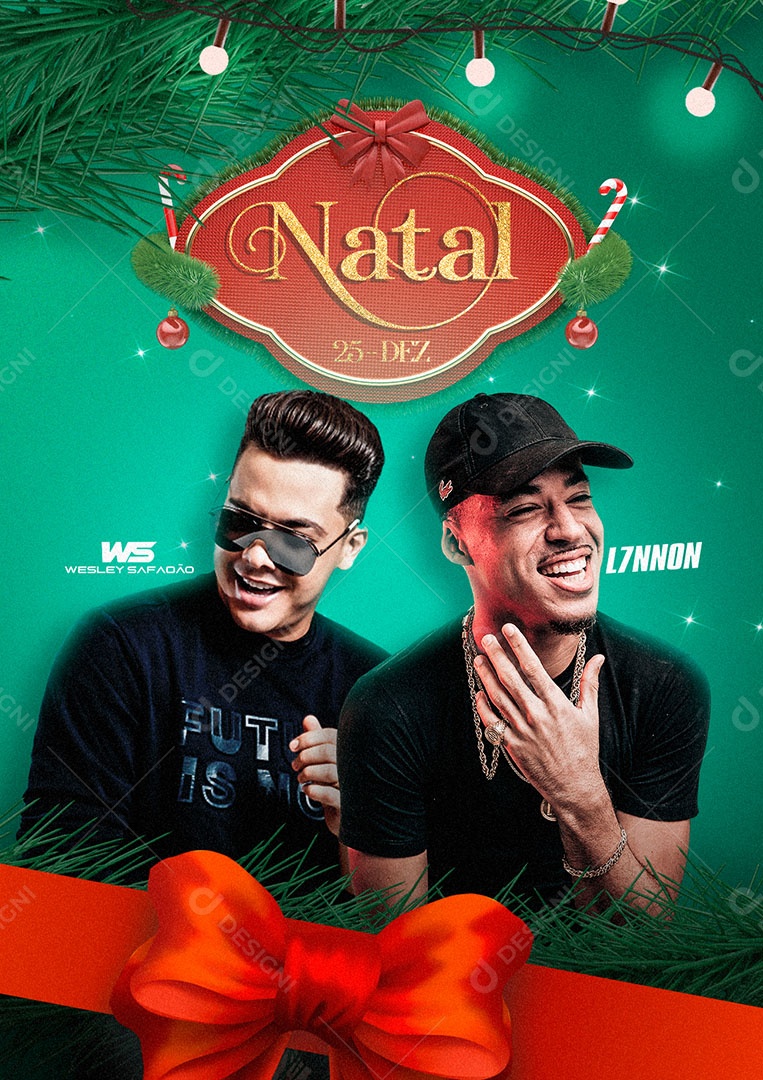 Natal Wesley Safadão L7nnon Flyer Social Media PSD Editável