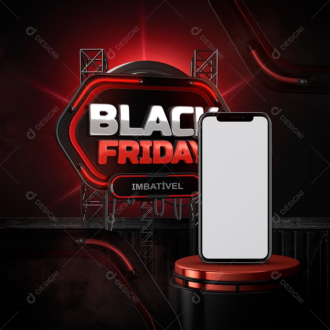 Black Friday Imbatível Loja Celular Social Media PSD Editável