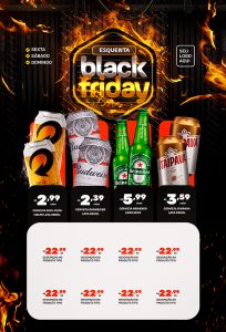 Encarte Esquenta Black Friday Cervejas Distribuidoras Social Media PSD Editável
