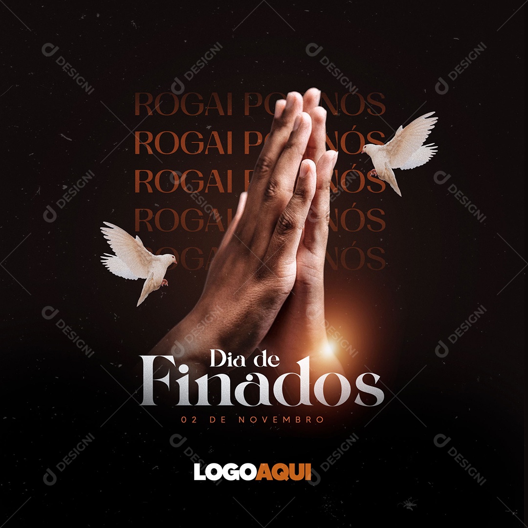 Dia De Finados 2 de Novembro Social Media PSD Editável