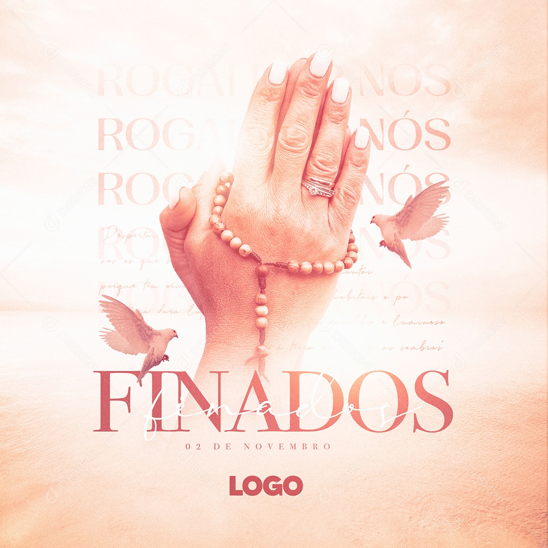 Rogai por Nós Dia De Finados 2 de Novembro Social Media PSD Editável