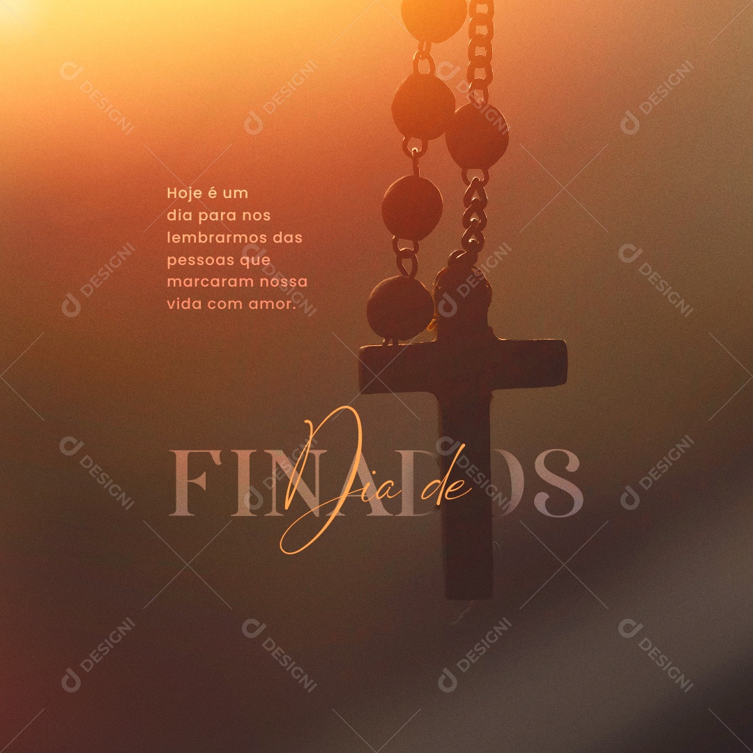 Hoje é Um Dia Para Nos Lembrarmos Dia de Finados Social Media PSD Editável