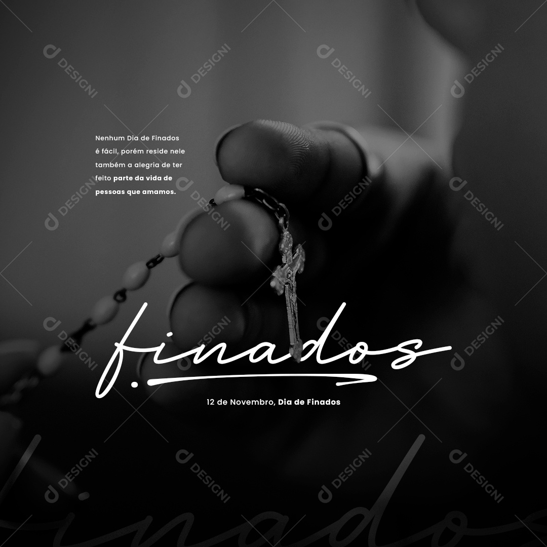 Dia De Finados 2 de Novembro Social Media PSD Editável