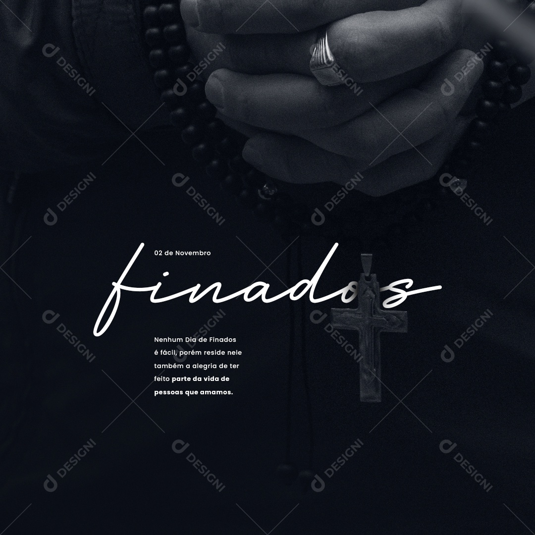 Parte de Vida de Pessoas que Amamos Dia de Finados Social Media PSD Editável