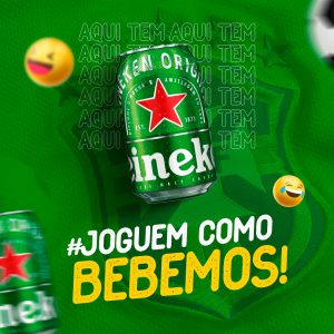 Social Media Heineken Joguem Como Bebemos PSD Editável