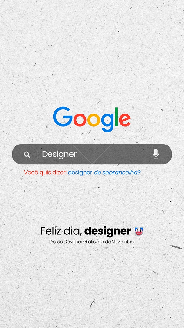 Social Media Google Feliz Dia do Designer Gráfico PSD Editável
