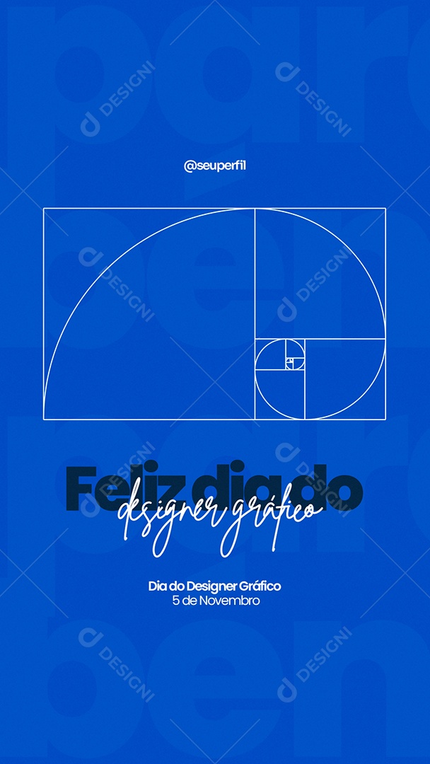 Social Media Feliz Dia do Designer Gráfico 05 de Novembro PSD Editável