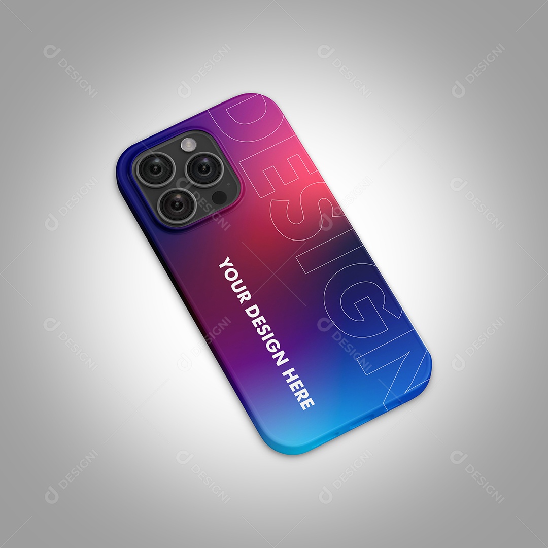 Mockup capa celular case iPhone PSD