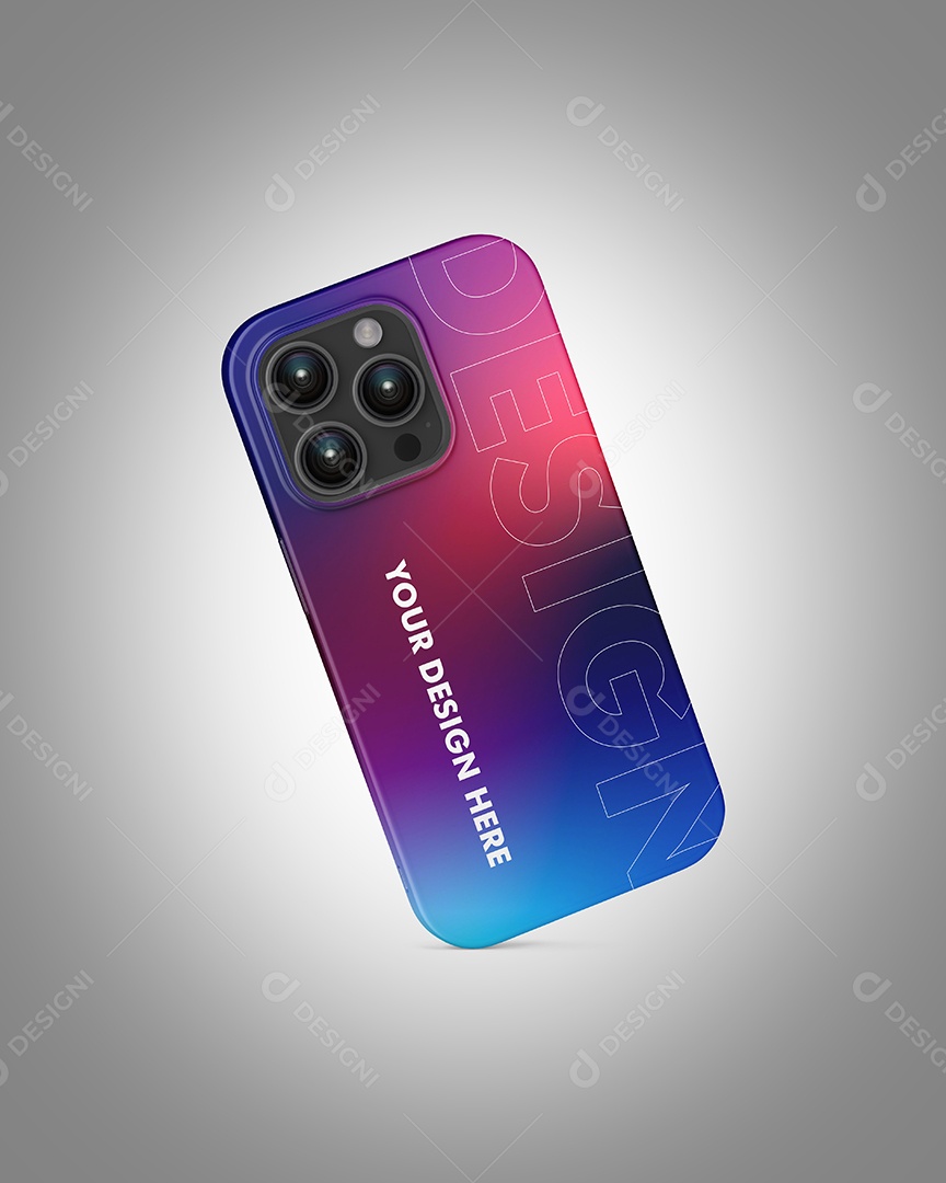 Mockup capa celular case iPhone PSD