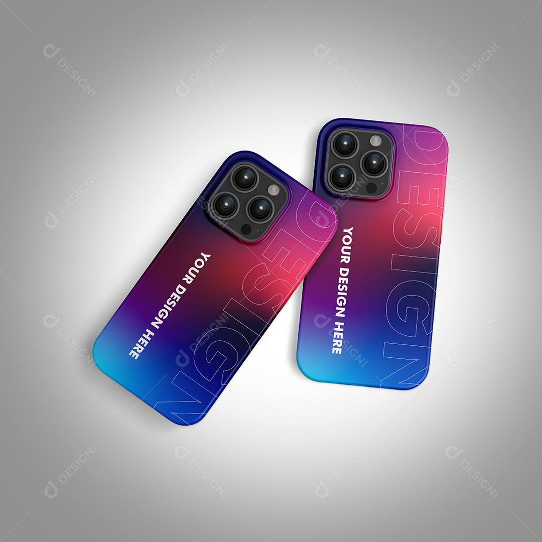 Mockup capa celular case iPhone PSD