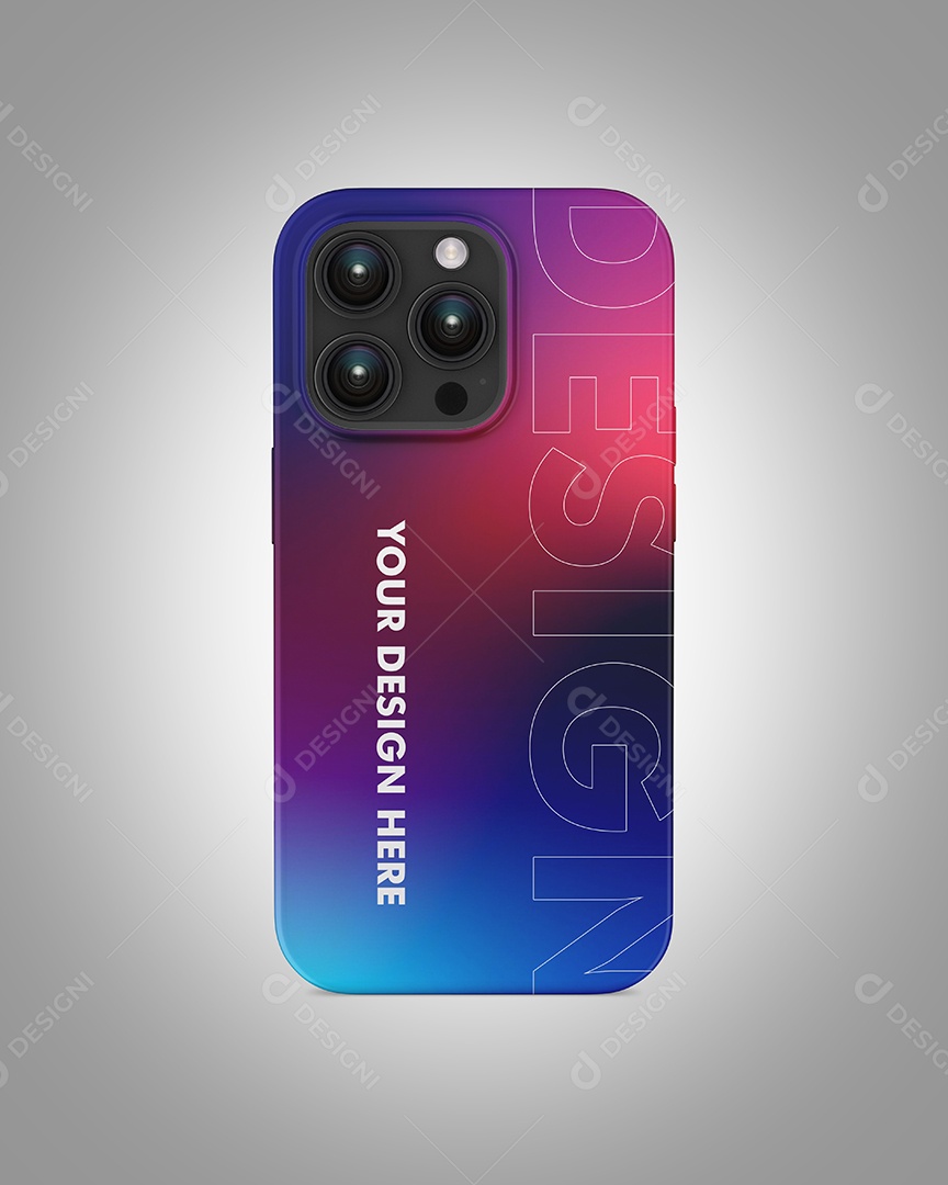 Mockup capa celular case iPhone PSD