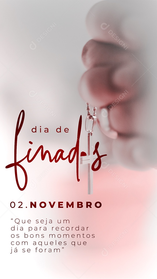 Data Comemorativa Dia de Finados 2 de Novembro Social Media PSD Editável