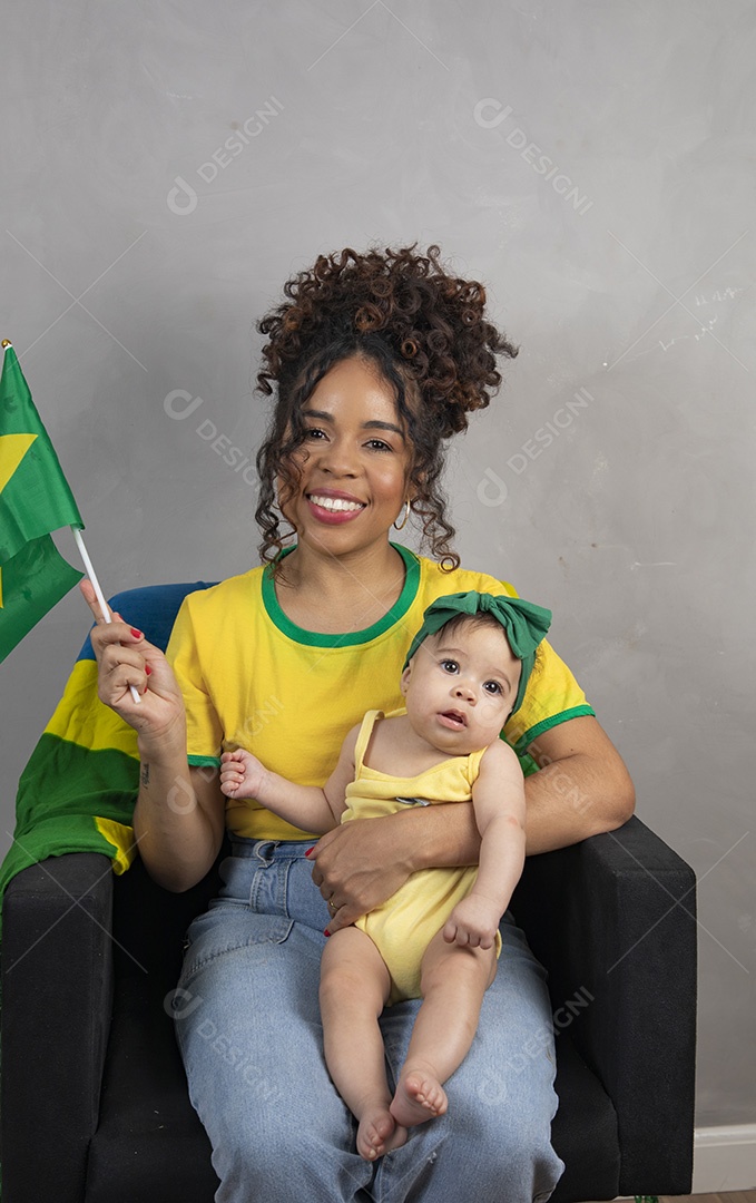 Família torcedora do brasil copa do mundo