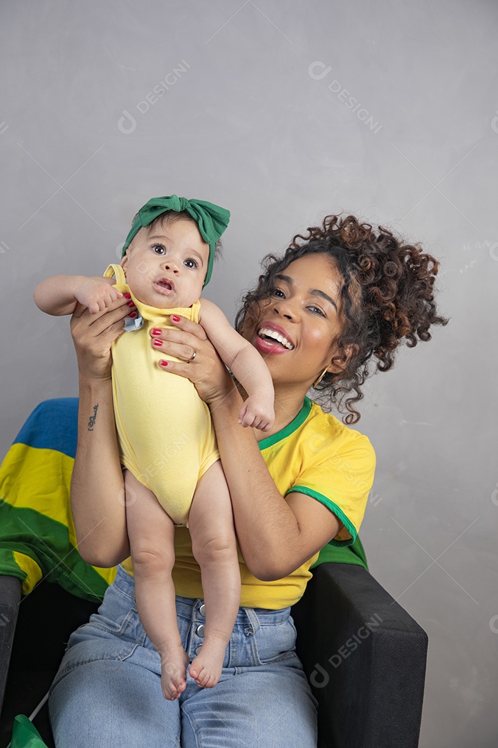 Família torcedora do brasil copa do mundo