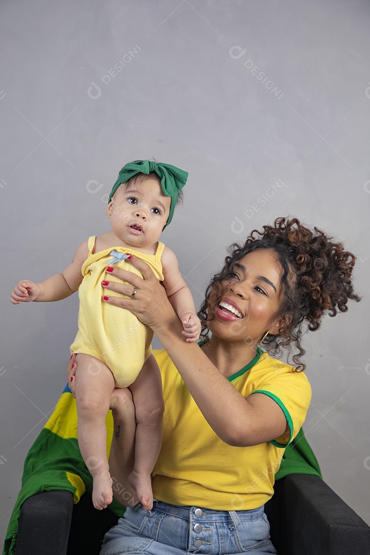 Família torcedora do brasil copa do mundo