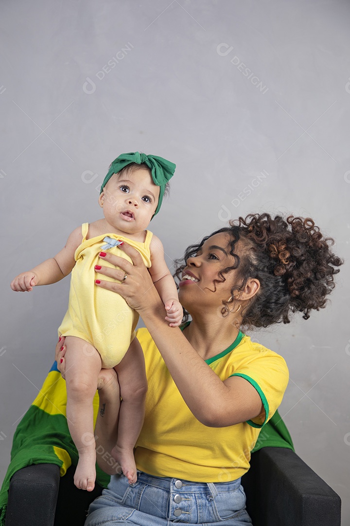 Família torcedora do brasil copa do mundo