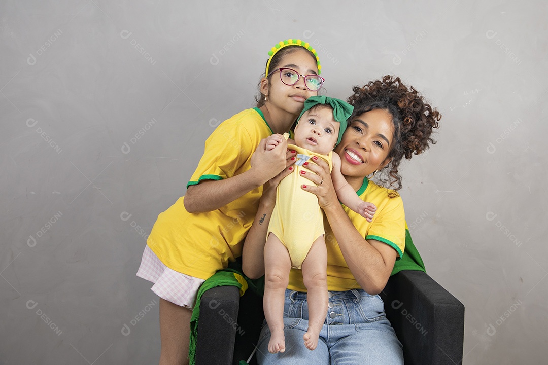 Família torcedora do brasil copa do mundo