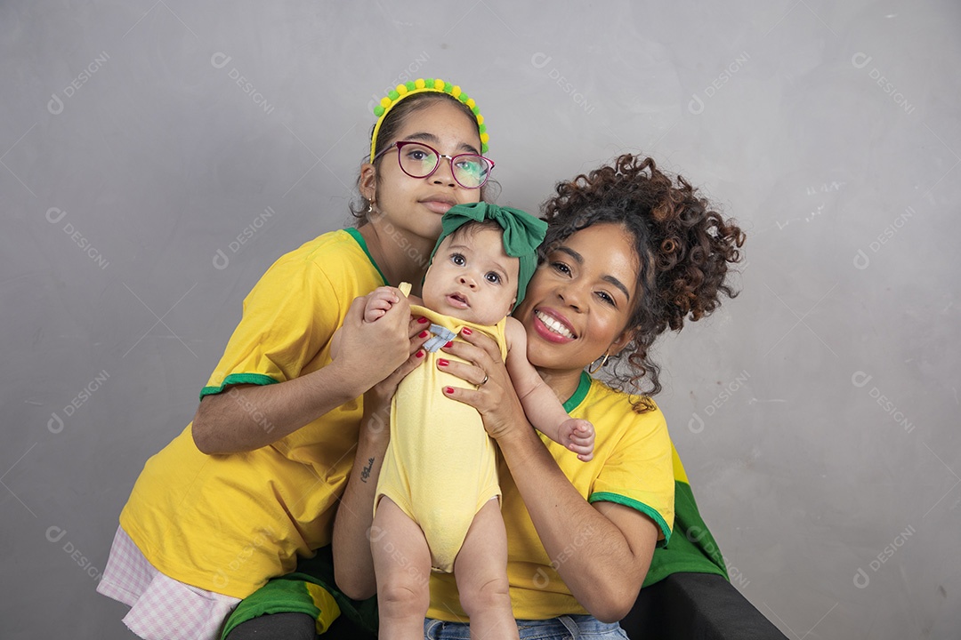 Família torcedora do brasil copa do mundo