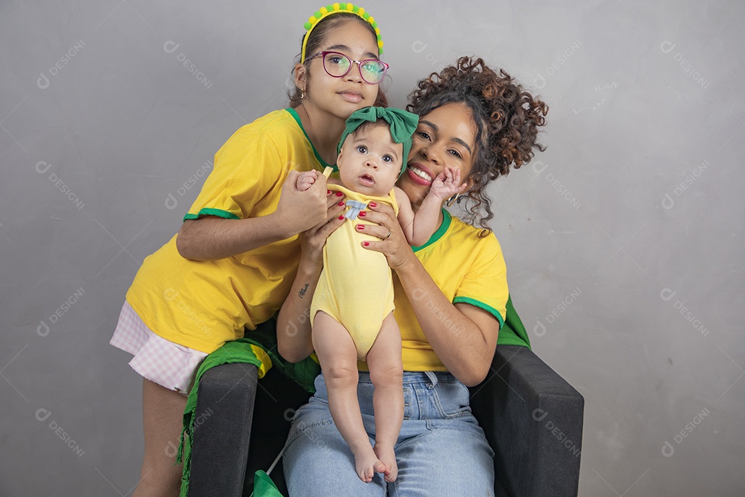 Família torcedora do brasil copa do mundo